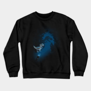 Tiny Blue Raptor Crewneck Sweatshirt